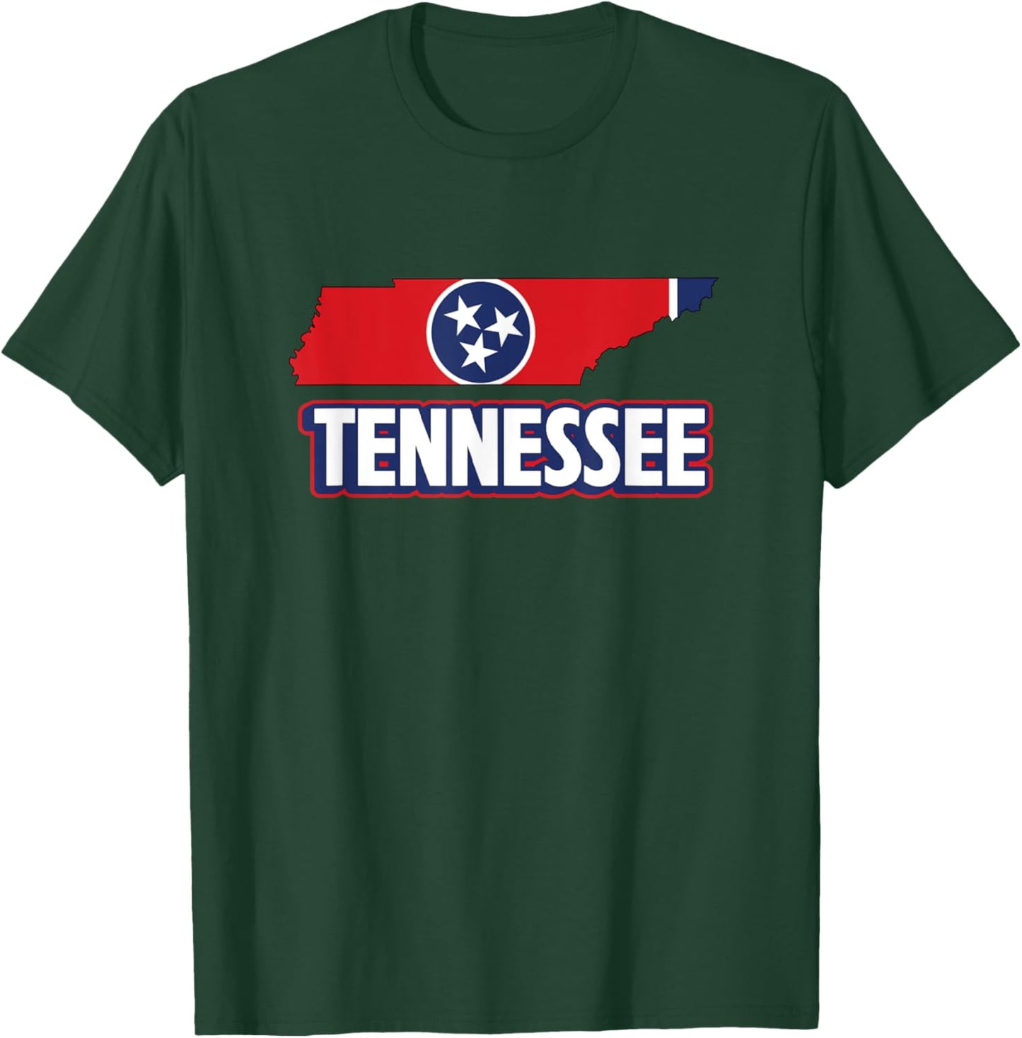 Tennessean Flag State Of Tennessee Men Women Kids T-Shirt - T-Shirt | Forest