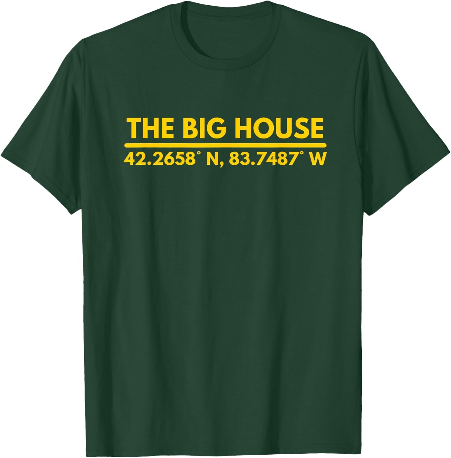 The Big House Latitude & Longitude T-Shirt - T-Shirt | Forest