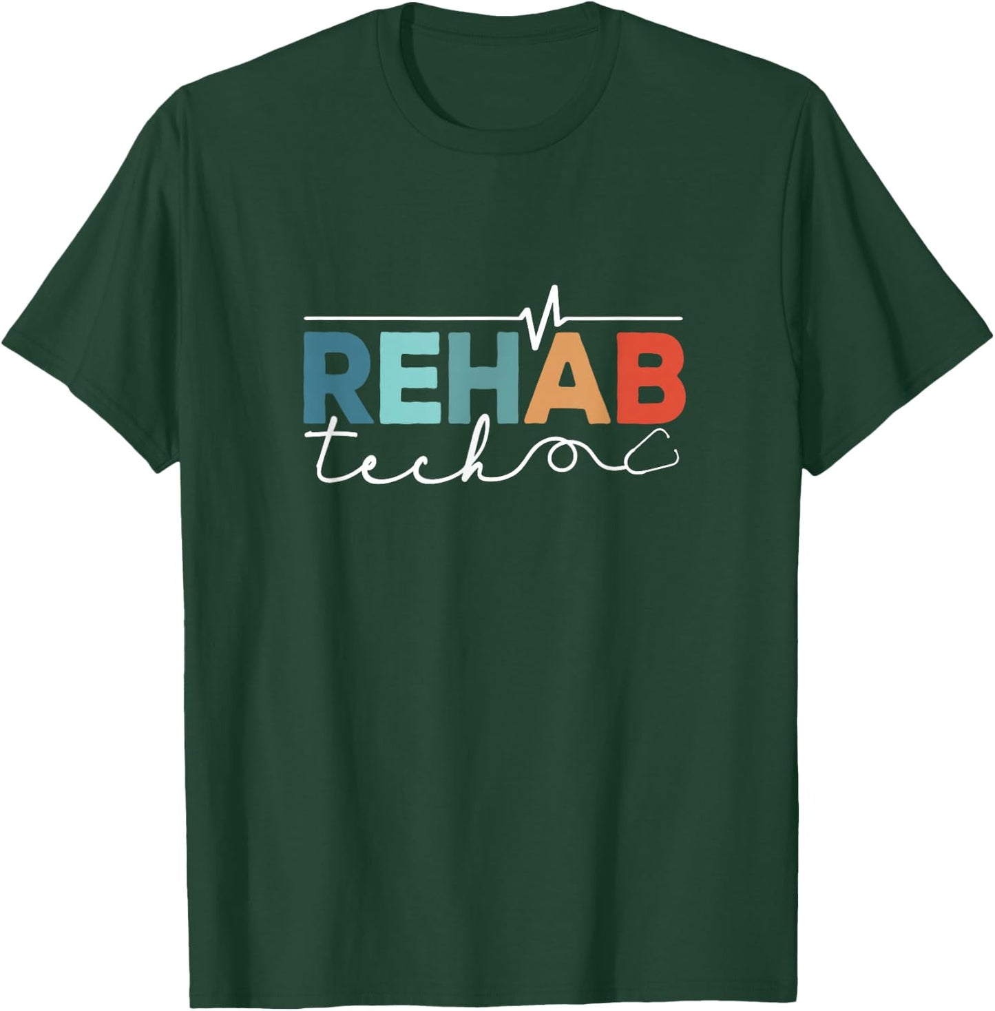 Rehabilitation Technologist Physical Rehab Nursing Tech Aide T-Shirt - T-Shirt | Forest