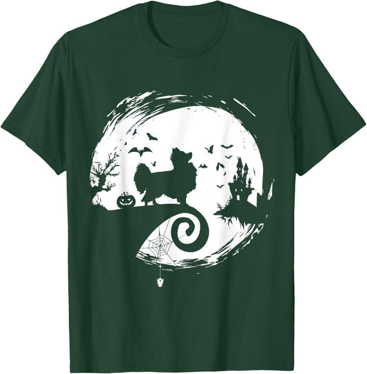 Papillon Halloween Costume Moon Silhouette Horror Creepy T-Shirt - T-Shirt | Forest