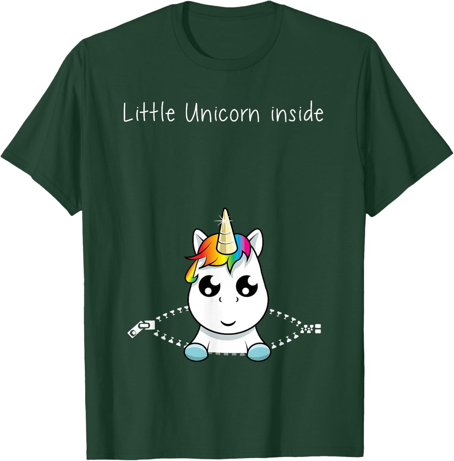 Its A Girl Pregnancy Announcement Gender Reveal Unicorn Gift T-Shirt - T-Shirt | Forest