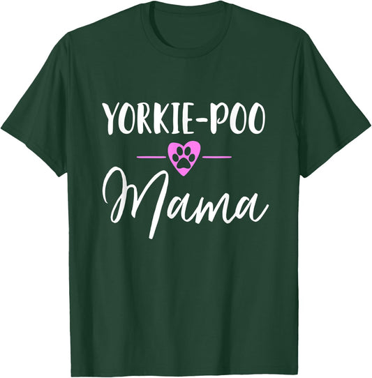 Yorkie-Poo Mama T-Shirt - T-Shirt | Forest