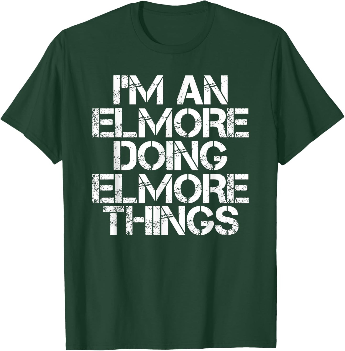 ELMORE Funny Surname Family Tree Birthday Reunion Gift T-Shirt - T-Shirt | Forest