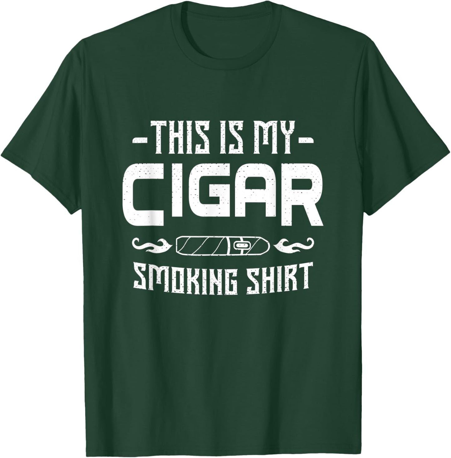 This Is My Cigar Smoking Shirt Cigars Smoker Whisky Gift T-Shirt - T-Shirt | Forest