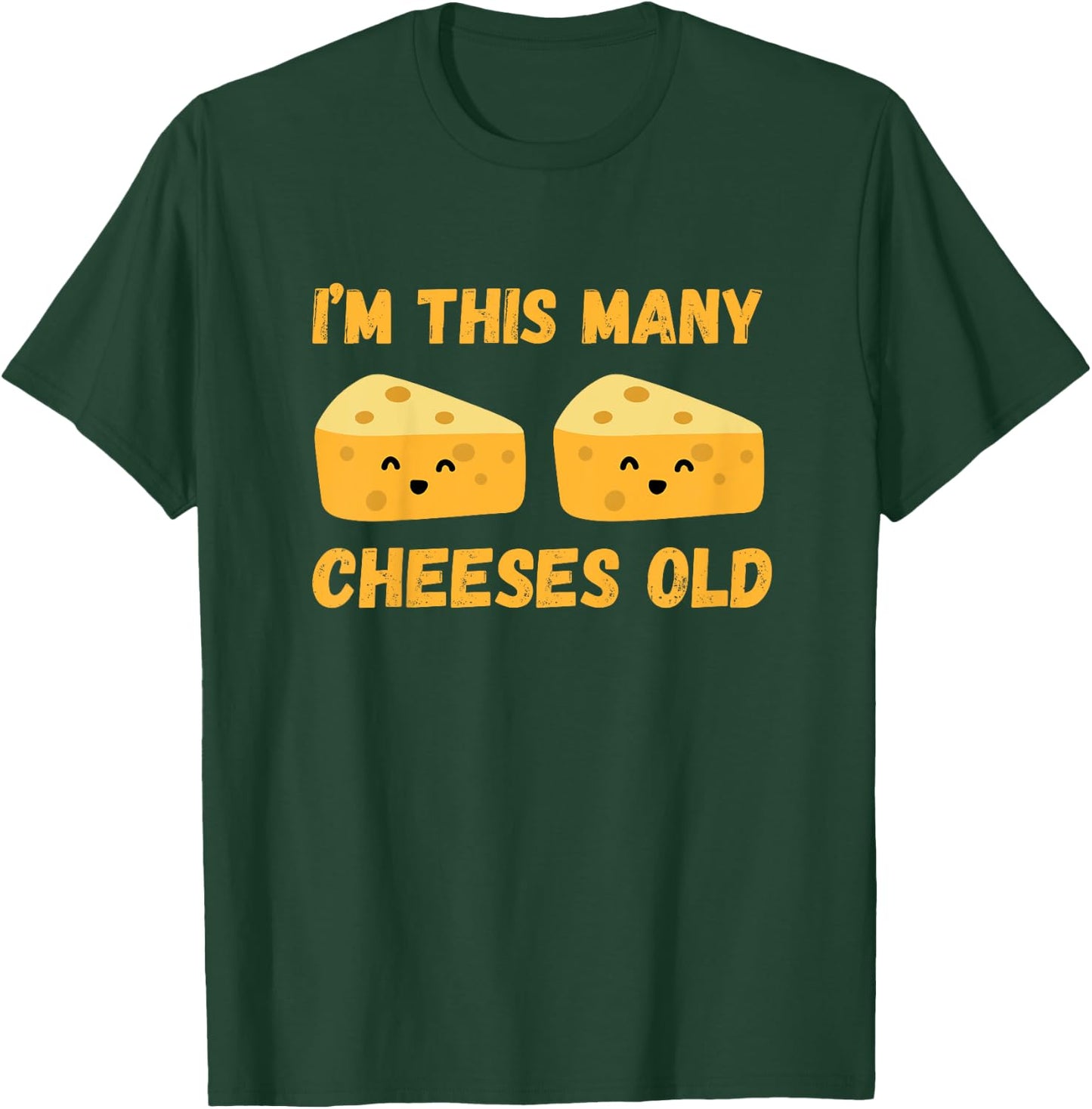 I'm This Many Cheeses Old - 2nd Birthday 2 Years Old Bday T-Shirt - T-Shirt | Forest