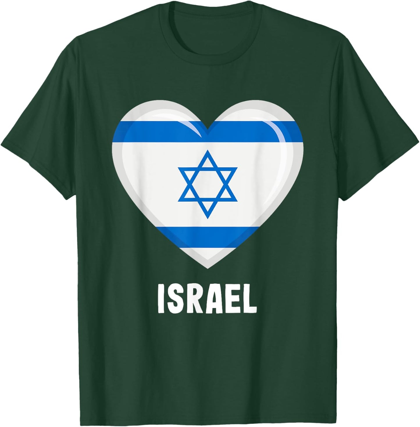 Israel Flag Jersey | Israeli T-Shirt - T-Shirt | Forest