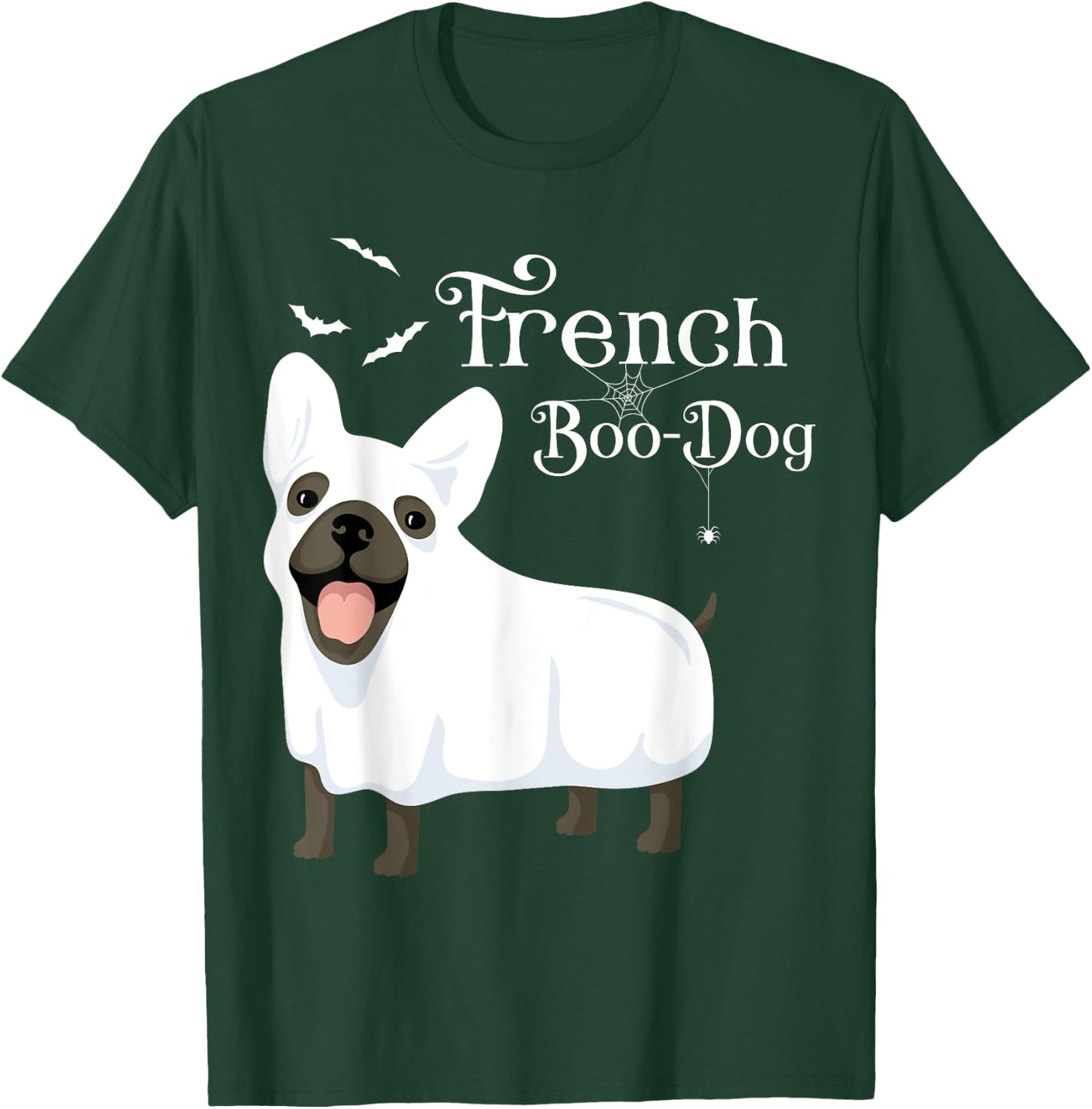 Halloween French Boo-Dog French Bulldog Ghost Women T-Shirt - T-Shirt | Forest