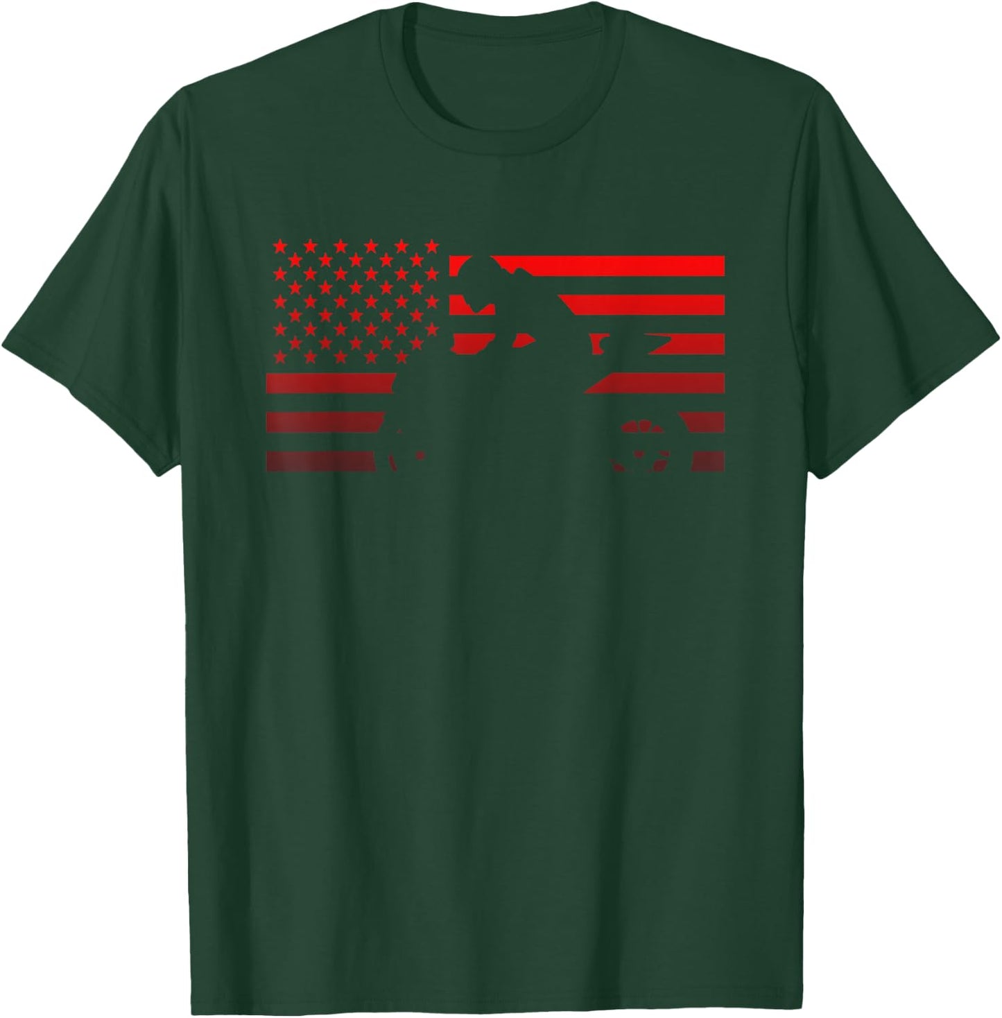 American Biker Motorcycle T-Shirt - T-Shirt | Forest
