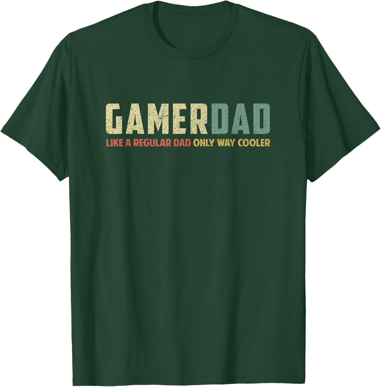Funny Gamer Dad Shirt Retro Father's Day Christmas Dad Gift T-Shirt - T-Shirt | Forest