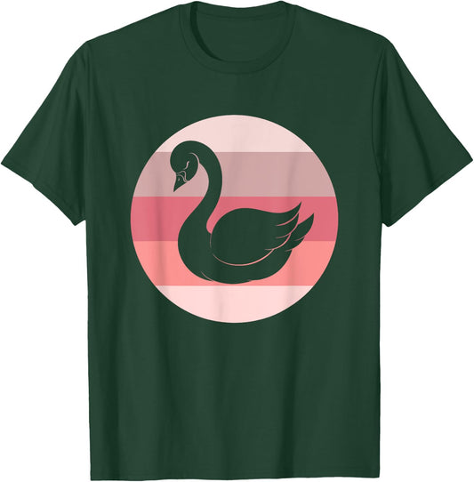 Retro Swan T-Shirt - T-Shirt | Forest