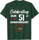 Celebrating Our 51st Wedding Anniversary 51 Year of Marriage T-Shirt - T-Shirt | Forest