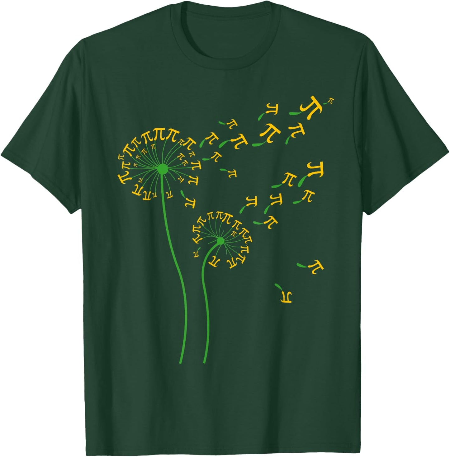Pi Dandelion Pi day Dandelion 3.14 Pi Number Math Dandelion T-Shirt - T-Shirt | Forest