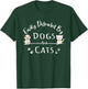 Easily Distracted By Dogs And Cats Funny Dog Lover T-Shirt - T-Shirt | Forest