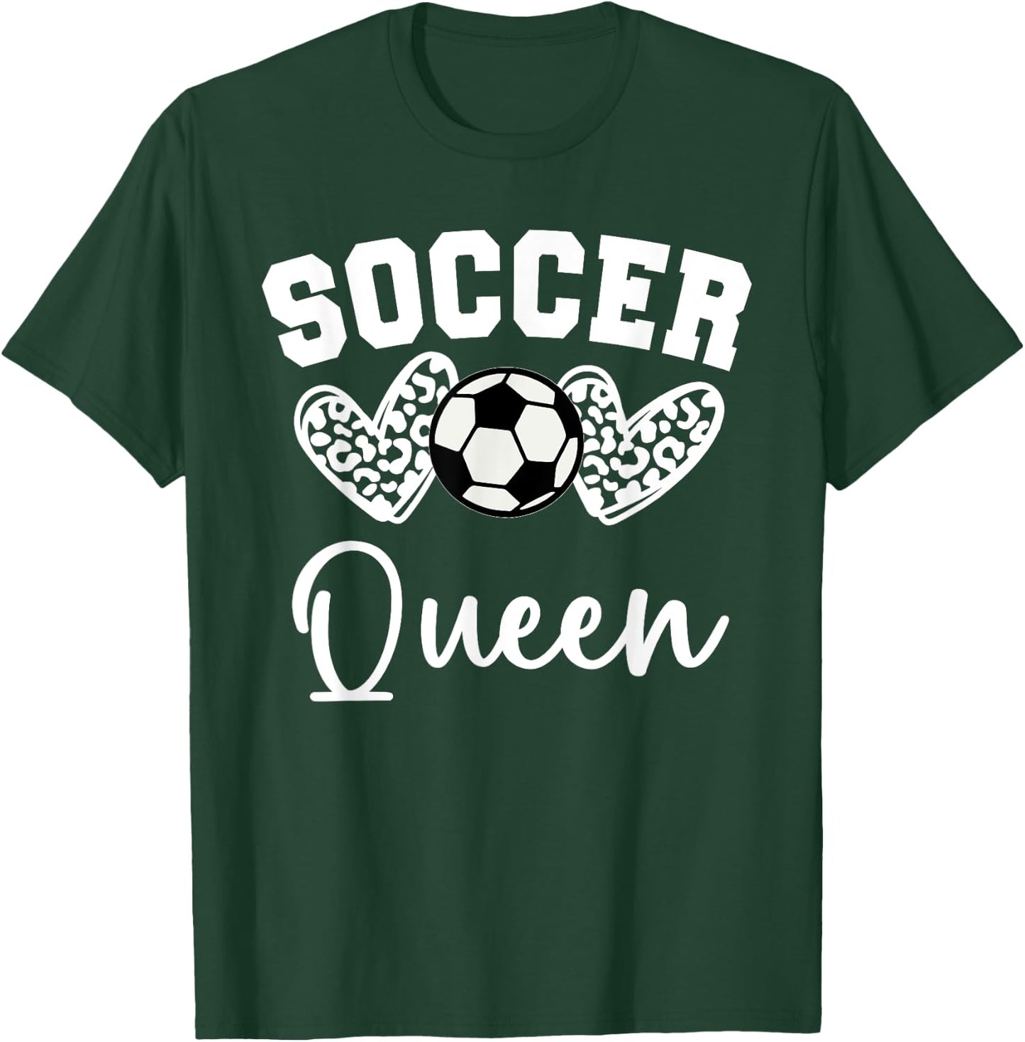 Soccer Queen Matching Family Soccer T-Shirt - T-Shirt | Forest