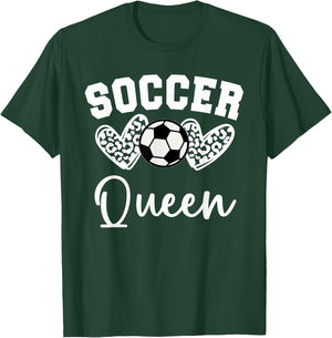 Soccer Queen Matching Family Soccer T-Shirt - T-Shirt | Forest