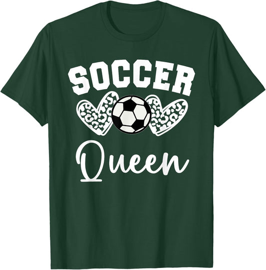 Soccer Queen Matching Family Soccer T-Shirt - T-Shirt | Forest