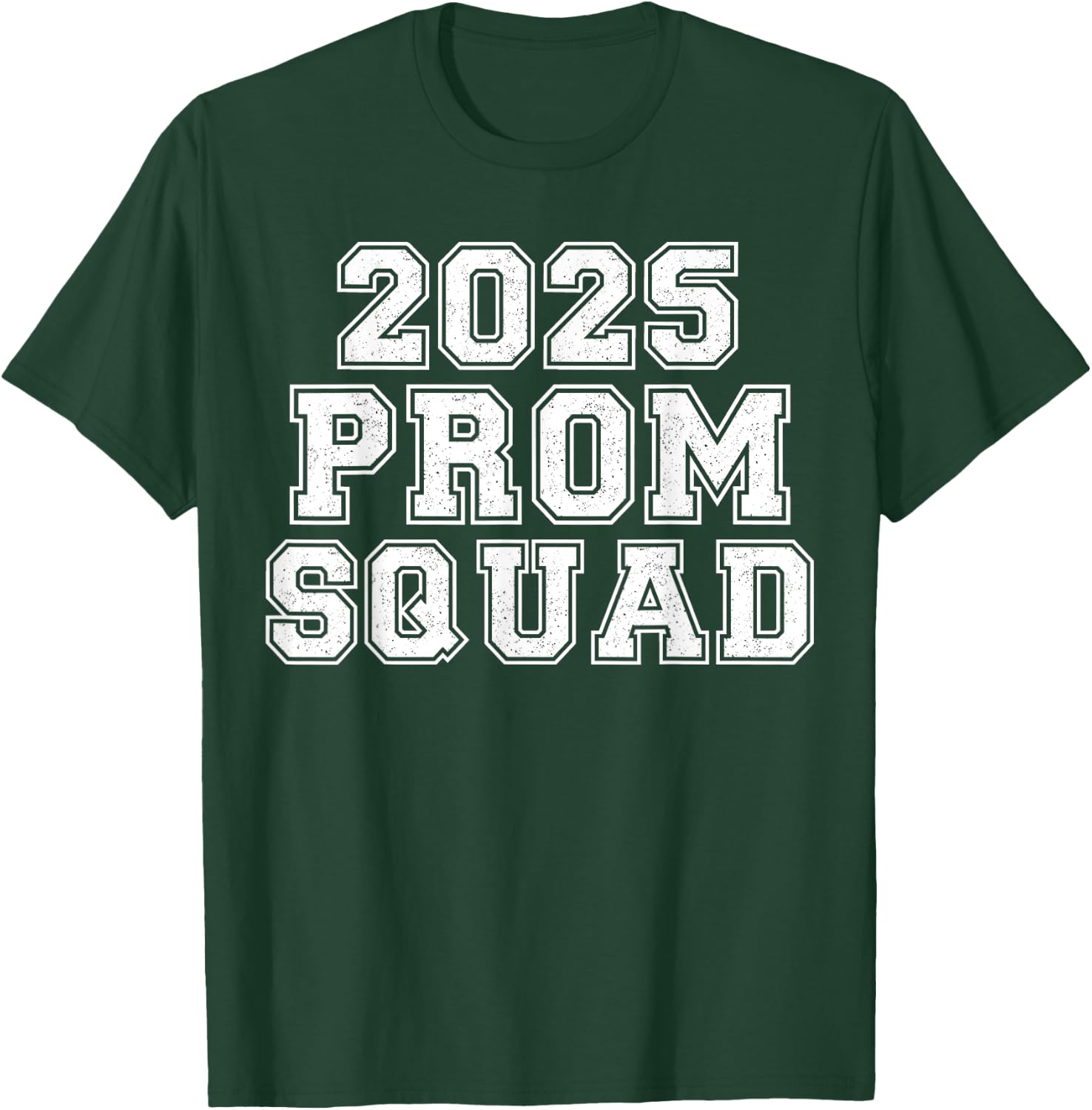 2025 Prom Squad Class Of 2025 Graduation Matching Vintage T-Shirt - T-Shirt | Forest