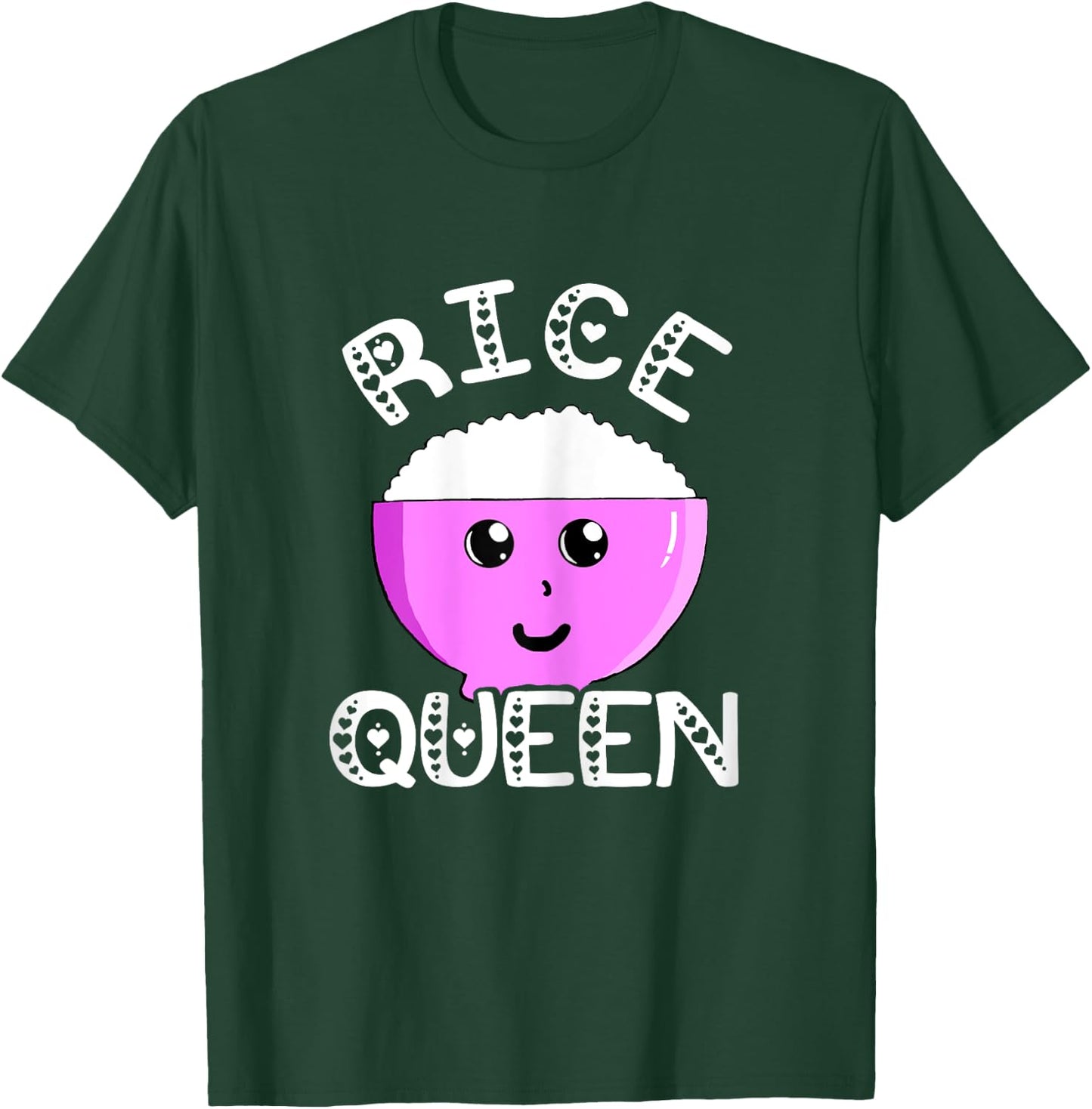 Rice Queen Rice Queen Asian Kitchen Rice Bowl Kawaii T-Shirt - T-Shirt | Forest
