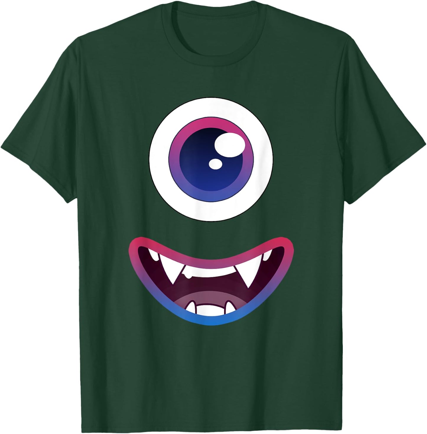 Monster Face Halloween T-Shirt - T-Shirt | Forest