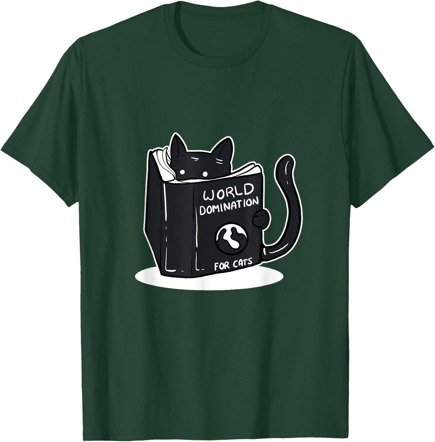 Funny World Domination Cat Person T-Shirt - T-Shirt | Forest