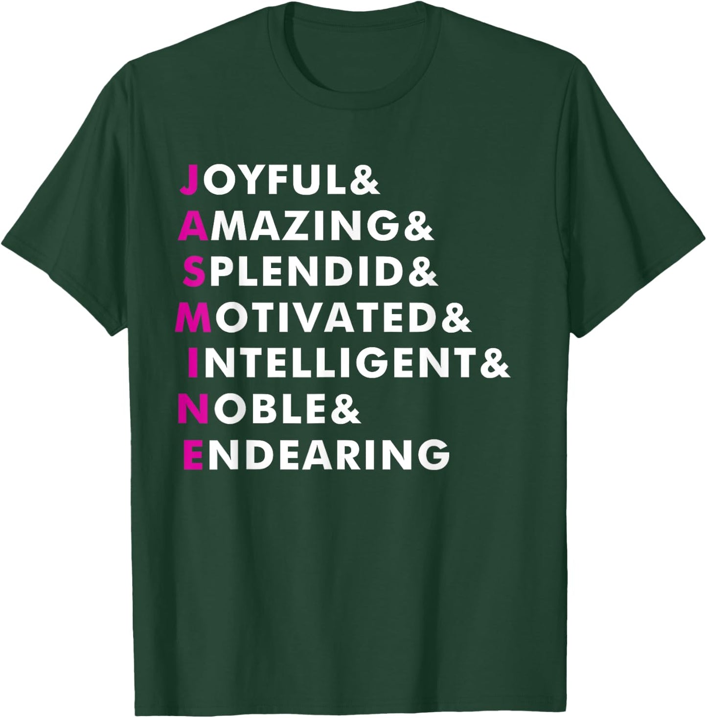 Jasmine Name Shirt Personalized Gift T-Shirt - T-Shirt | Forest