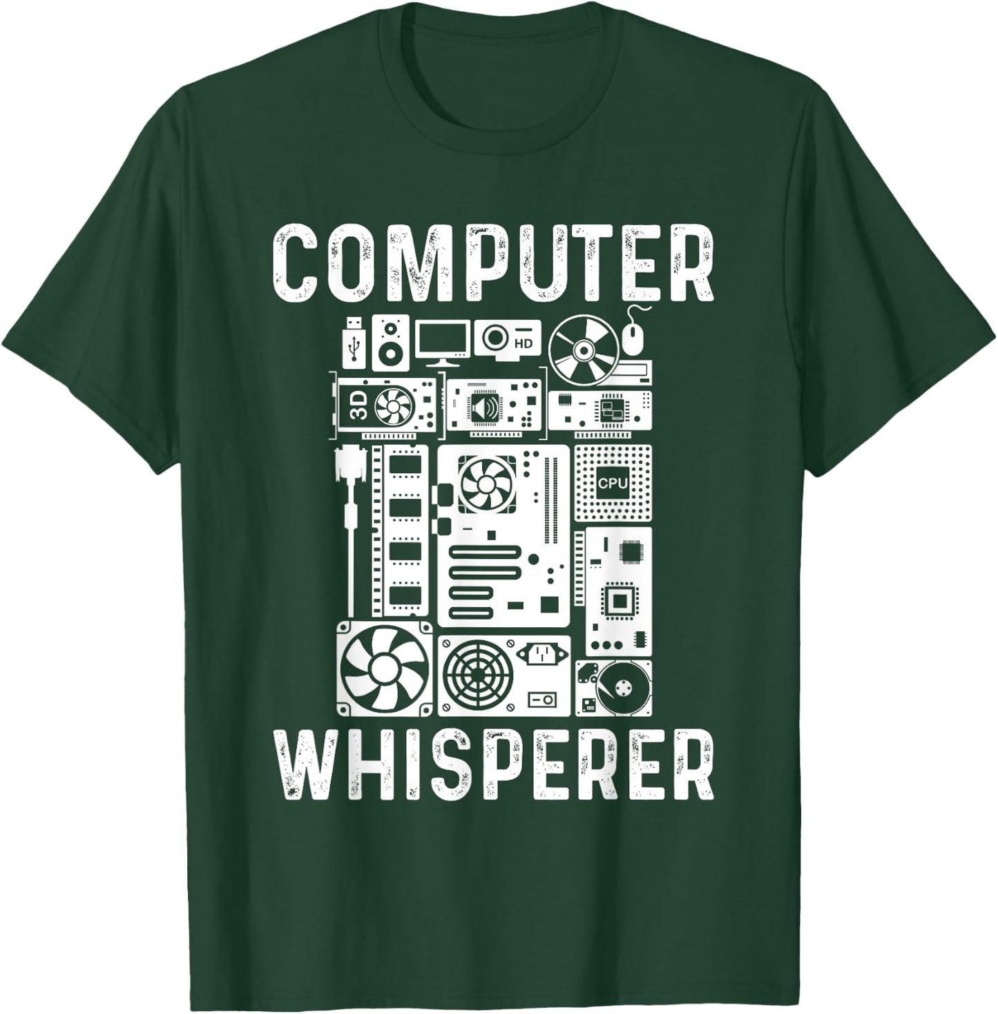 Funny Computer Geek Tech Nerd Gift Men Women Cool Support T-Shirt - T-Shirt | Forest