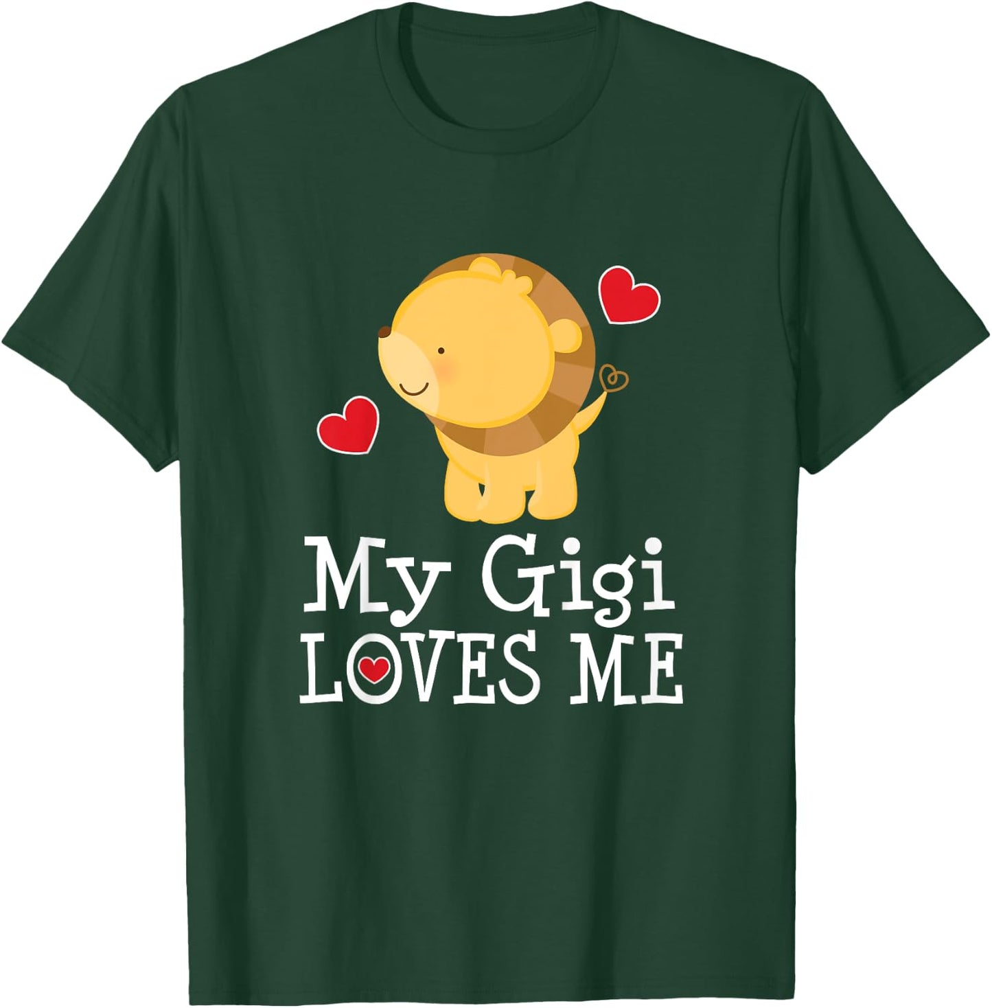 Kids My Gigi Loves Me Grandson T-Shirt - T-Shirt | Forest