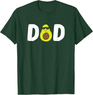 Funny Avocado Dad Guacamole Dad Vegan Dad Avocados Gift T-Shirt - T-Shirt | Forest