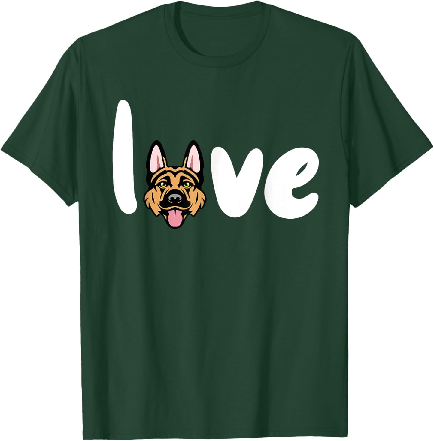 German Shepherd Love Dog T-Shirt - T-Shirt | Forest