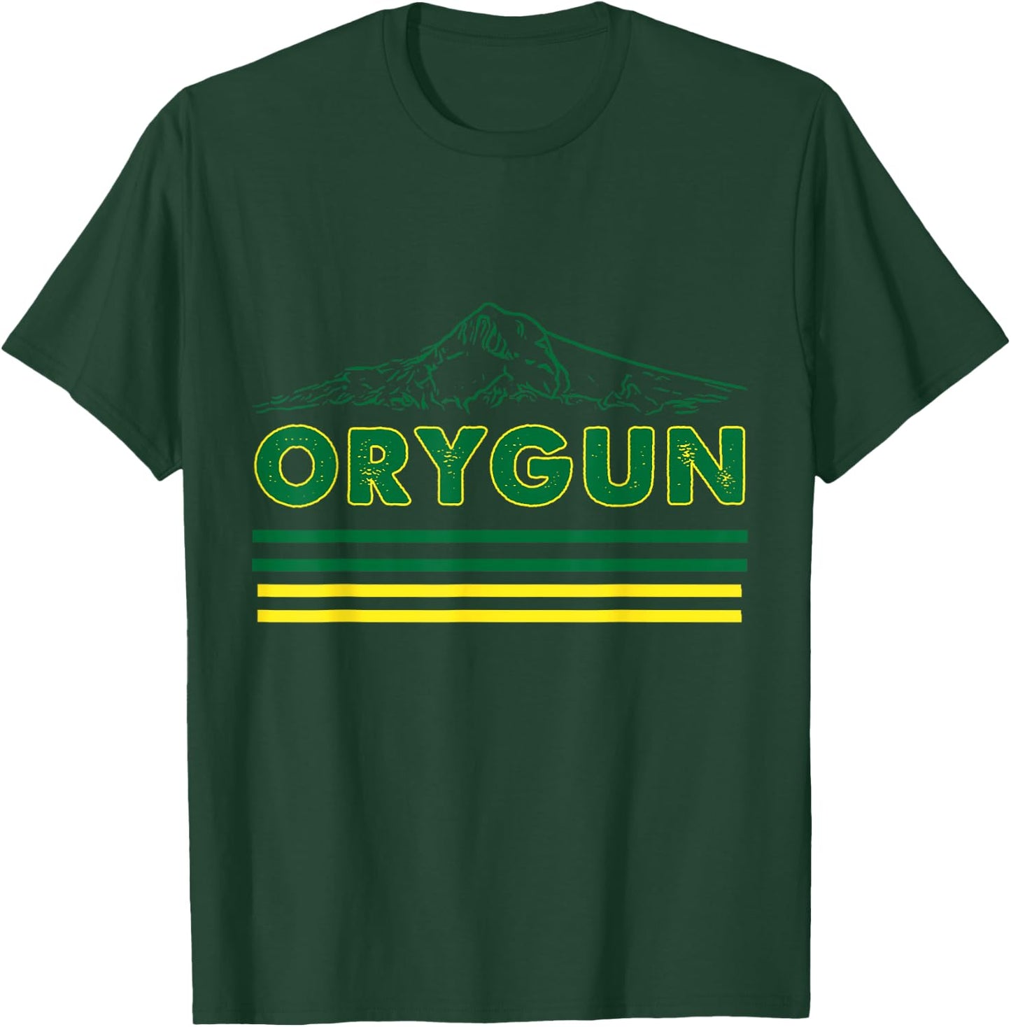 Oregon Lovers, Orygun Outdoors Beautiful Mt. Hood T-Shirt - T-Shirt | Forest