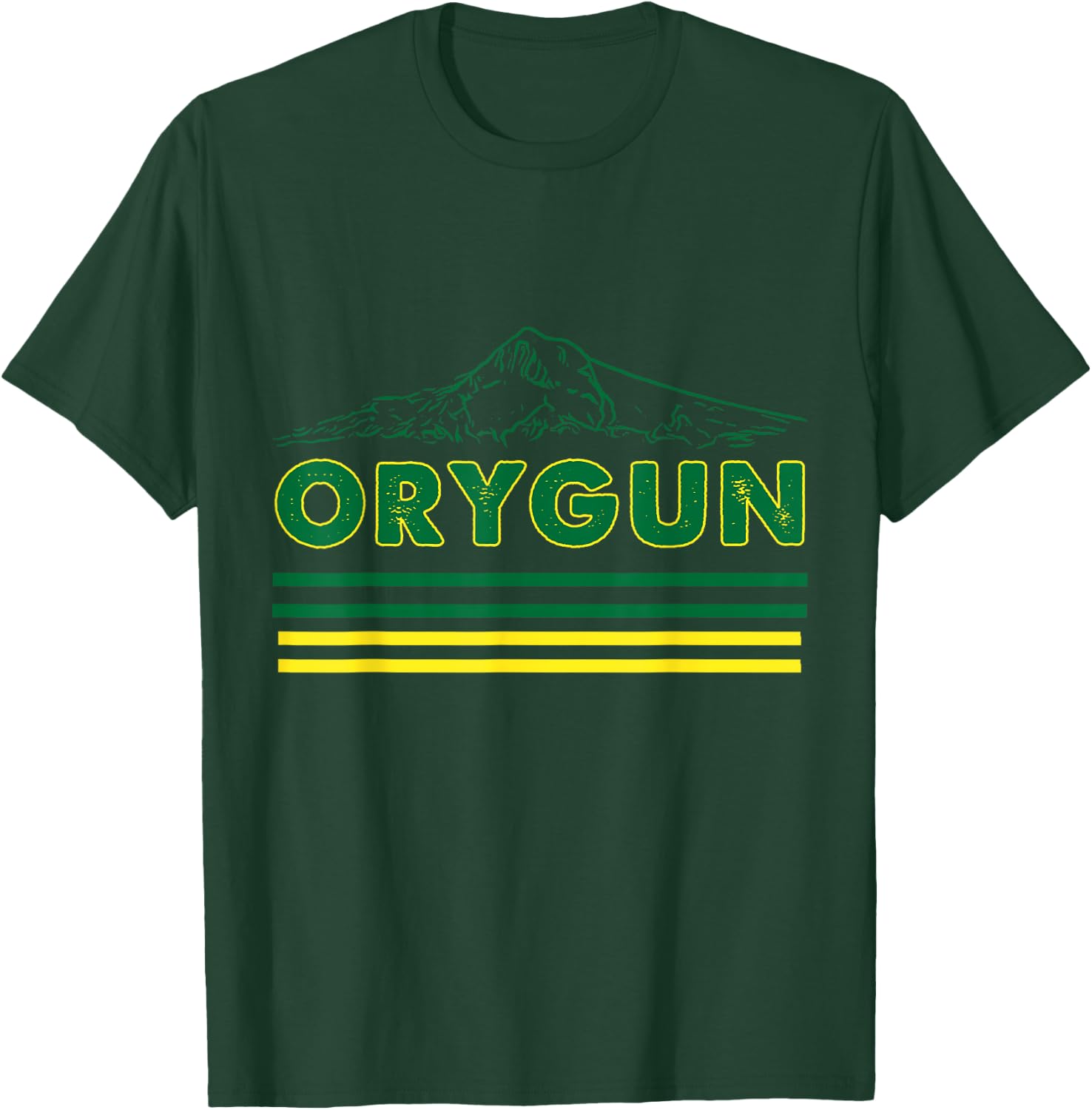 Oregon Lovers, Orygun Outdoors Beautiful Mt. Hood T-Shirt - T-Shirt | Forest