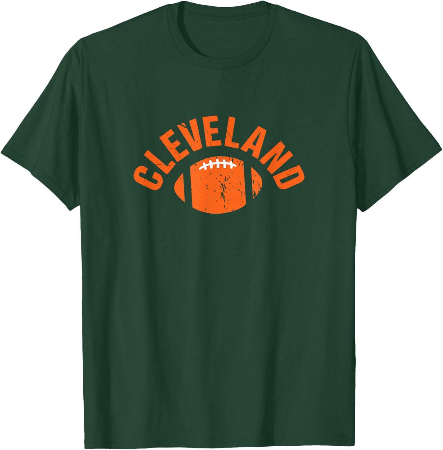 Cleveland Vintage Football Classic Cleveland OH Locals T-Shirt - T-Shirt | Forest