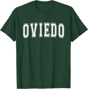 OVIEDO FL FLORIDA USA Vintage Sports Varsity Style T-Shirt - T-Shirt | Forest