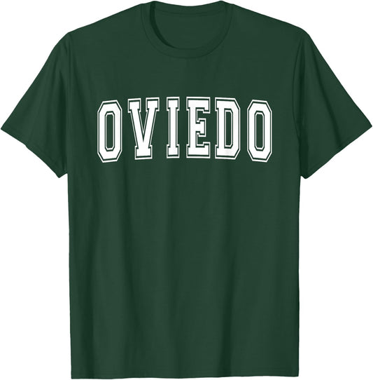 OVIEDO FL FLORIDA USA Vintage Sports Varsity Style T-Shirt - T-Shirt | Forest