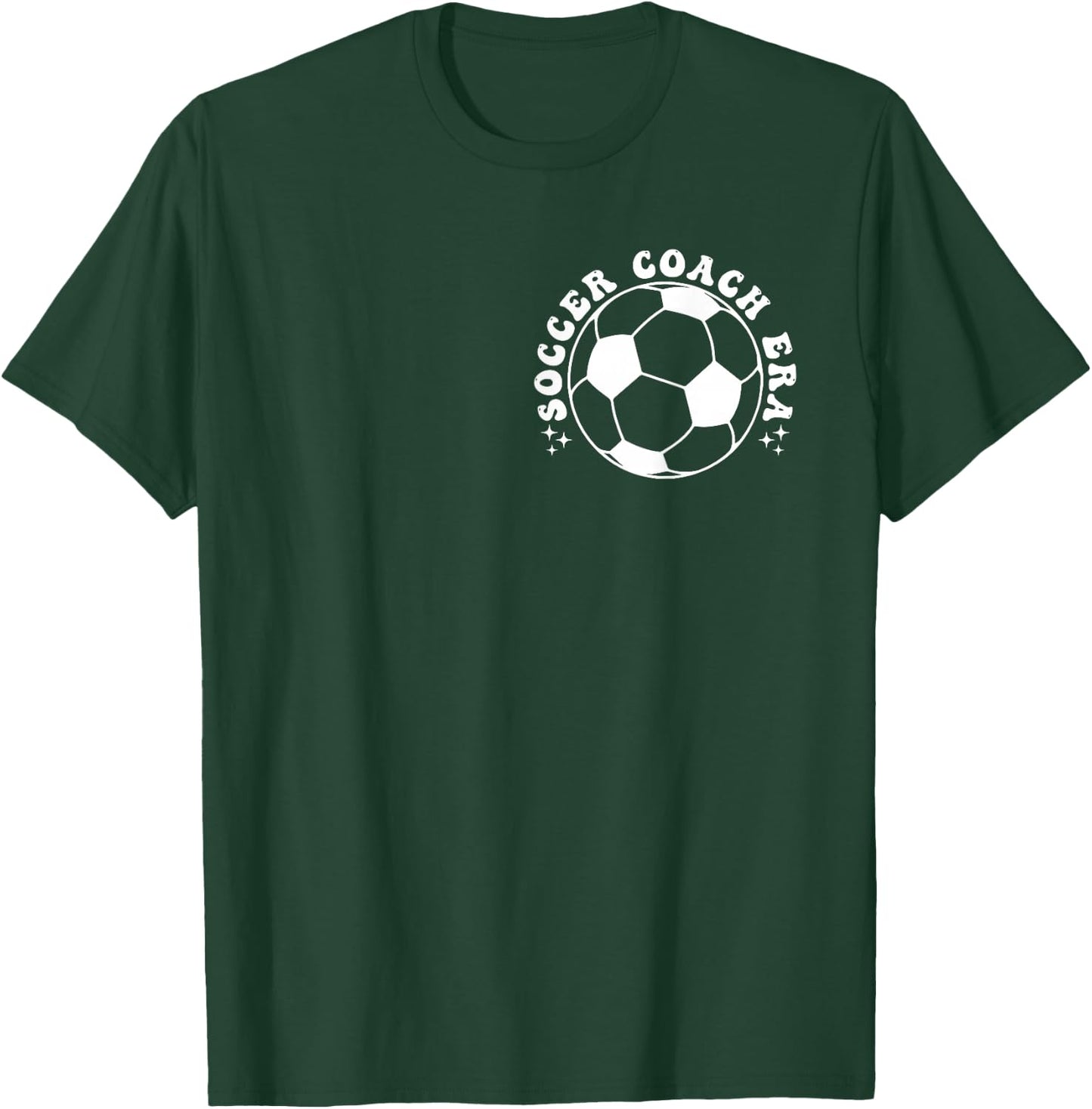 Funny vintage In My Soccer Coach Era Funny Coach Football T-Shirt - T-Shirt | Forest