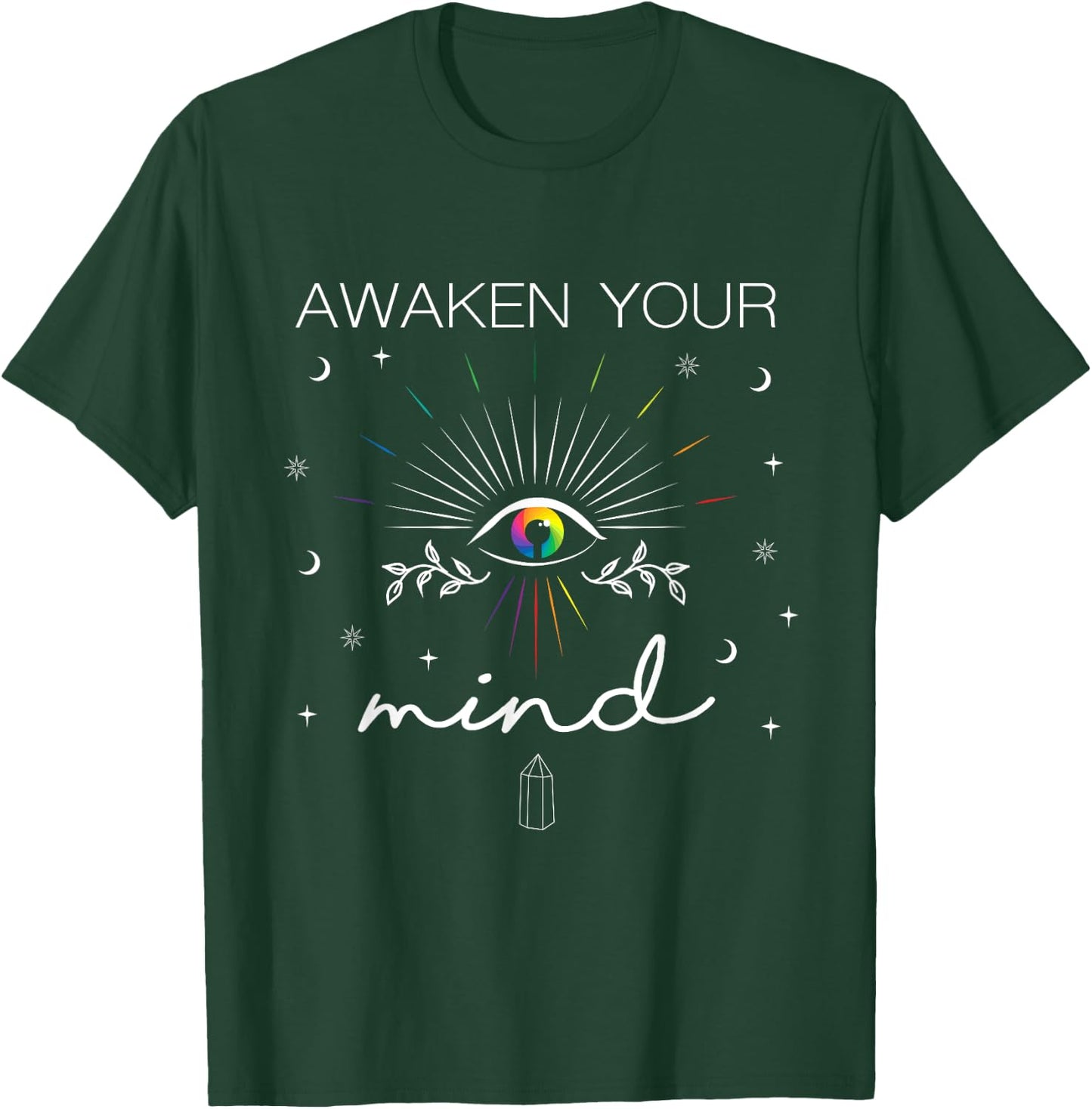Awaken Your Mind Spiritual Awakening Magical 3rd Eye T-Shirt - T-Shirt | Forest