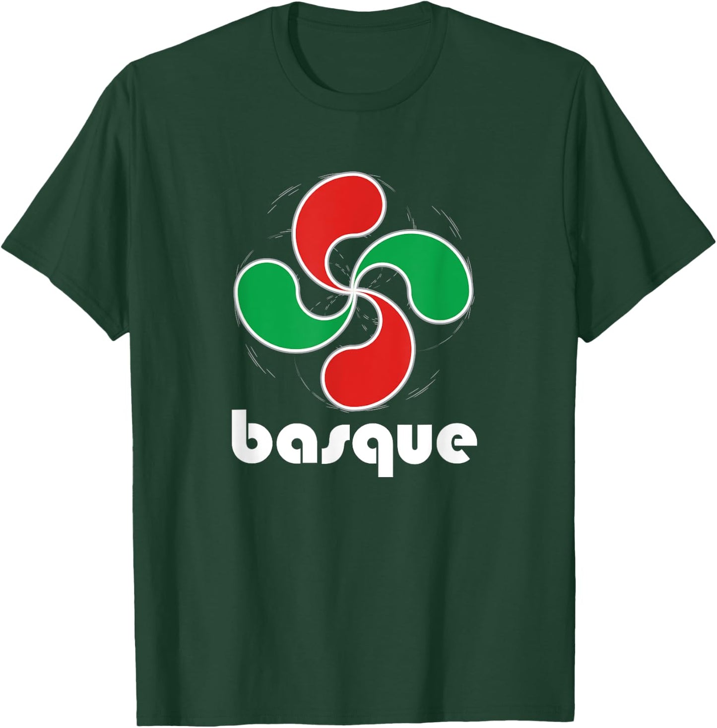 Basque T Shirt Basque Pride Lauburu Four Heads Symbol T-Shirt - T-Shirt | Forest