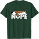 Lazy Basset Hound Cute Dog Nope T-Shirt - T-Shirt | Forest