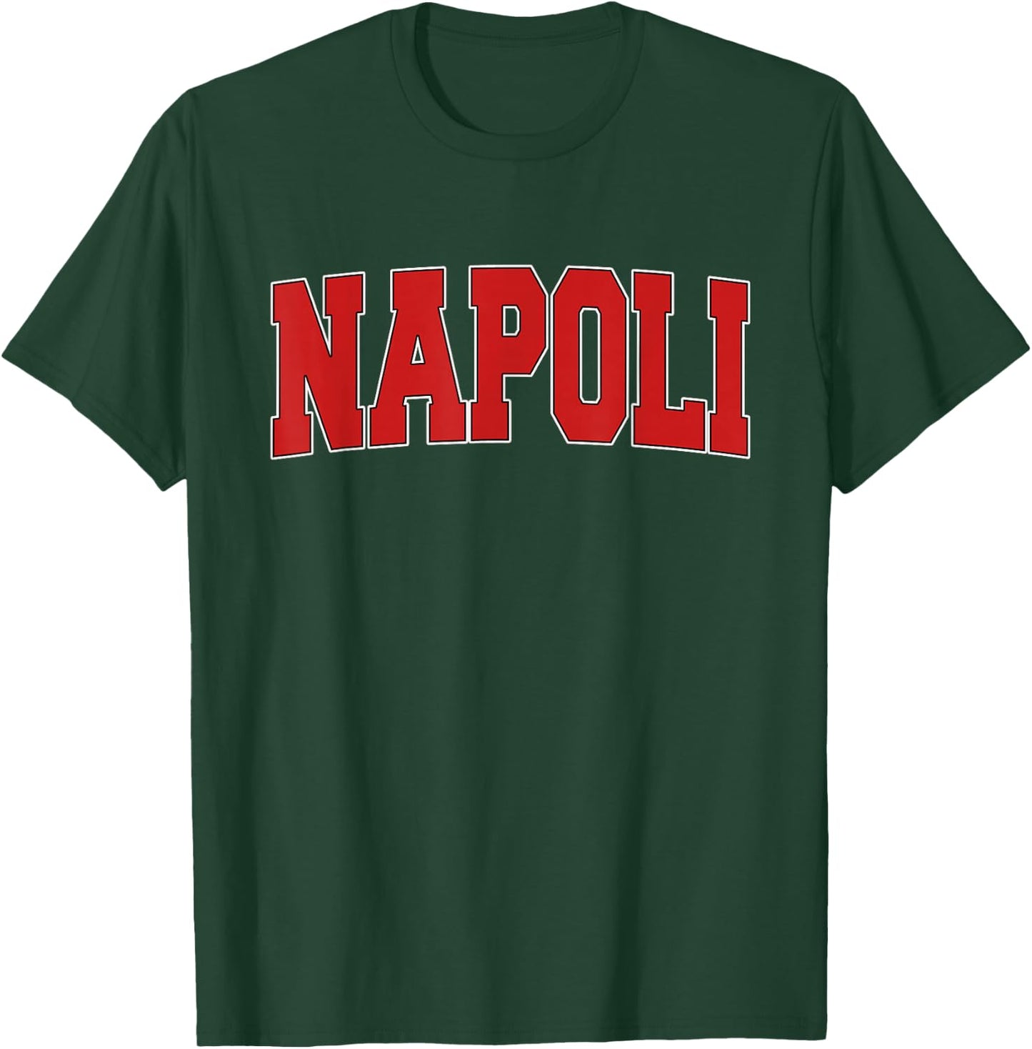 NAPOLI ITALY Varsity Style Vintage Retro Italian Sports T-Shirt - T-Shirt | Forest