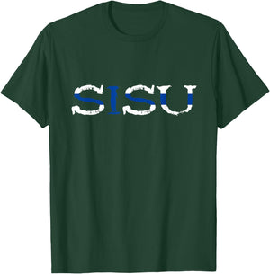 Sisu Suomi Finland Travel Fin Roots Finnish Flag T-Shirt - T-Shirt | Forest
