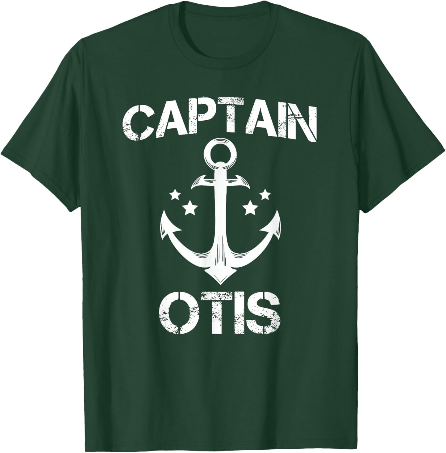 CAPTAIN OTIS Funny Birthday Personalized Name Boat Gift T-Shirt - T-Shirt | Forest