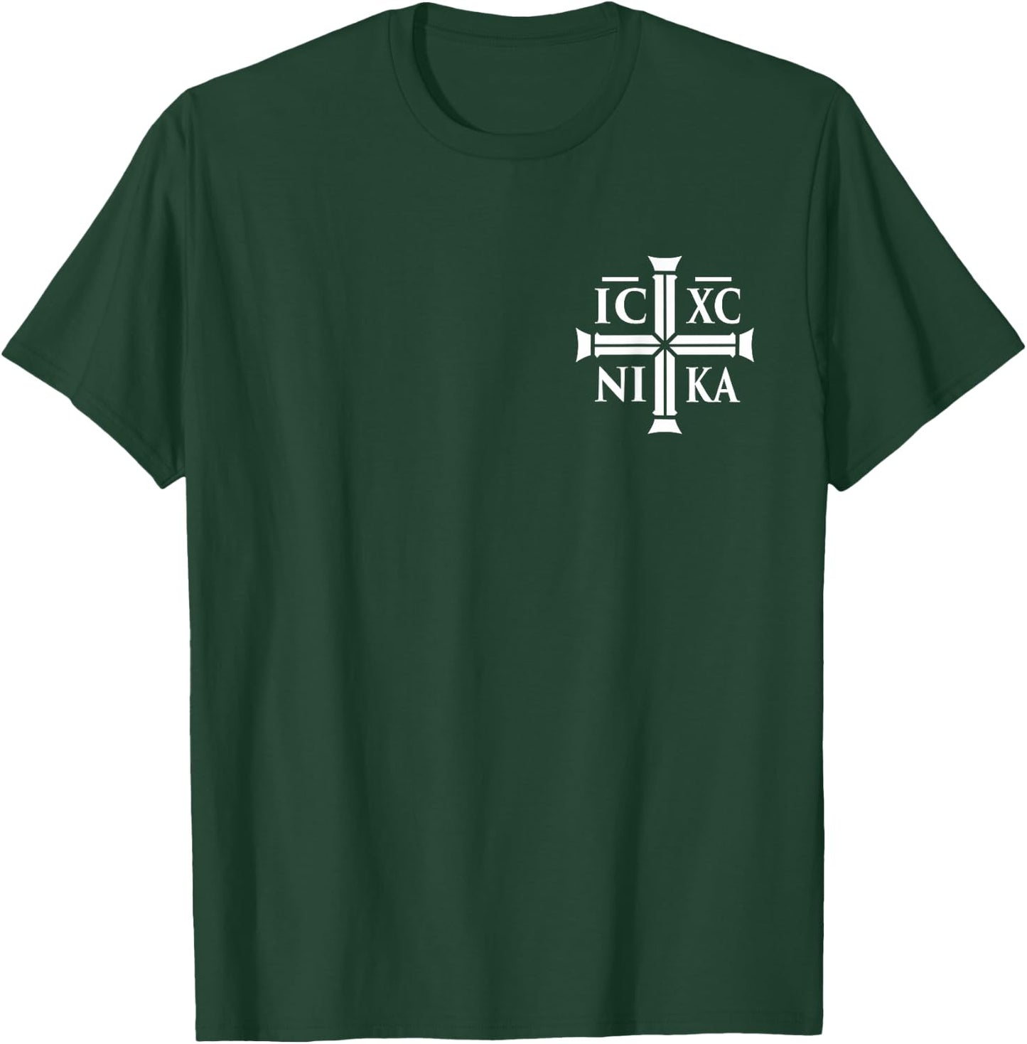 Christian IC XC NIKA - Eastern Orthodox T-Shirt - T-Shirt | Forest