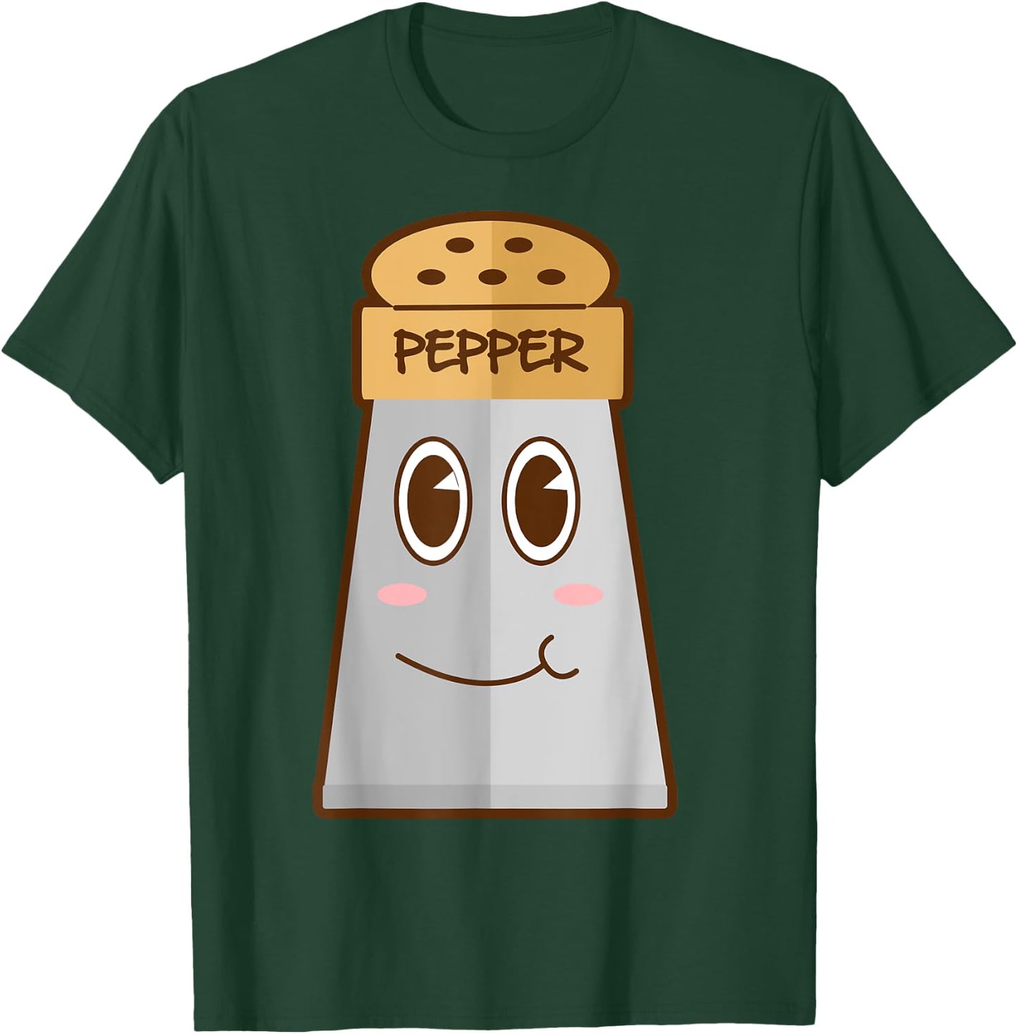 Funny SALT And Pepper Duo Valentines Halloween Easy Costume T-Shirt - T-Shirt | Forest