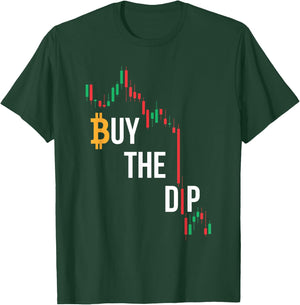 Buy The Dip - Bitcoin Cryptocurrency T-Shirt - T-Shirt | Forest
