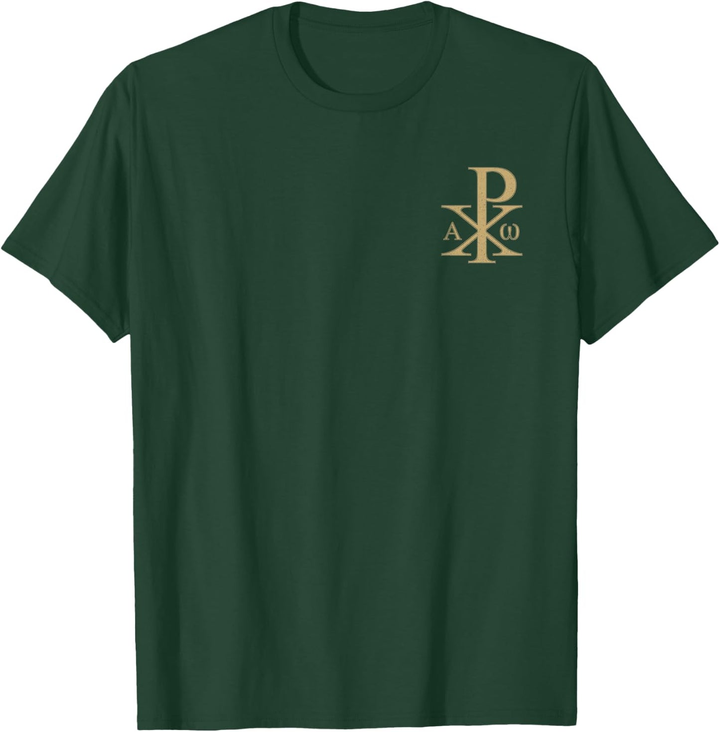 Chi Rho Alpha Omega Christian Cross Symbol T-Shirt - T-Shirt | Forest