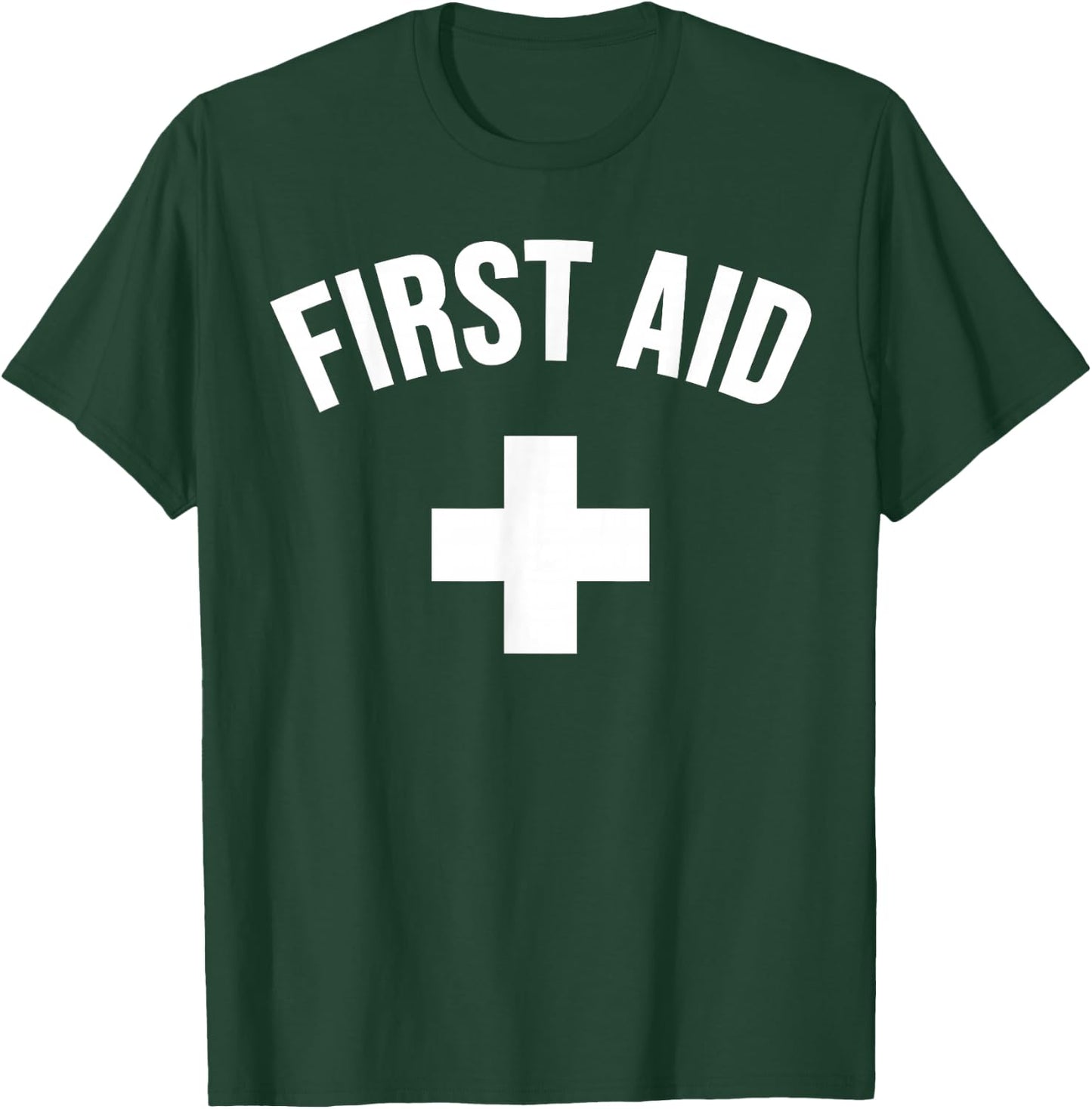 First Aid Cross Medic Event Staff Uniform Emergency T-Shirt - T-Shirt | Forest