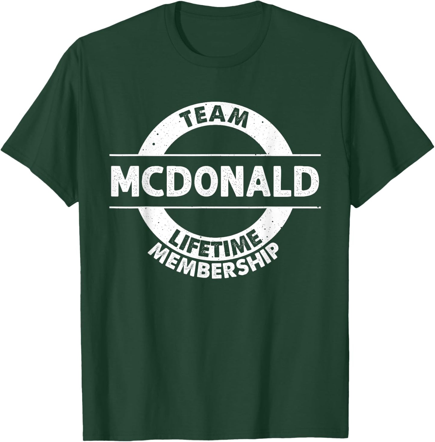 MCDONALD Gift Funny Surname Family Tree Birthday Reunion T-Shirt - T-Shirt | Forest