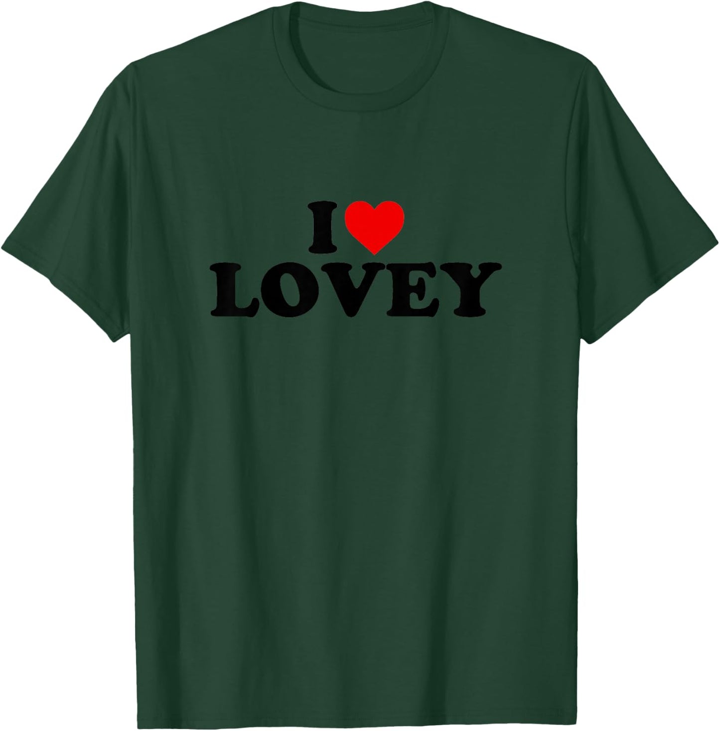 Kids I Love Lovey Shirt For Boy Girl Toddler Children Youth T-Shirt - T-Shirt | Forest