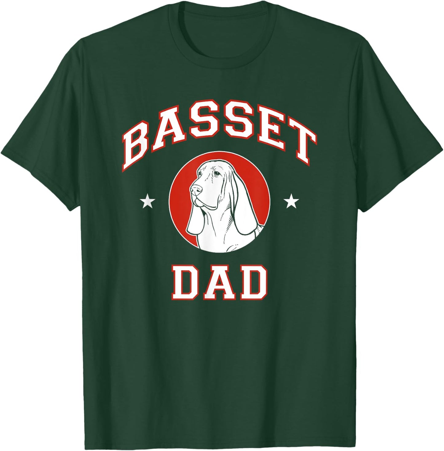 Basset Hound Dad Dog Father T-Shirt - T-Shirt | Forest