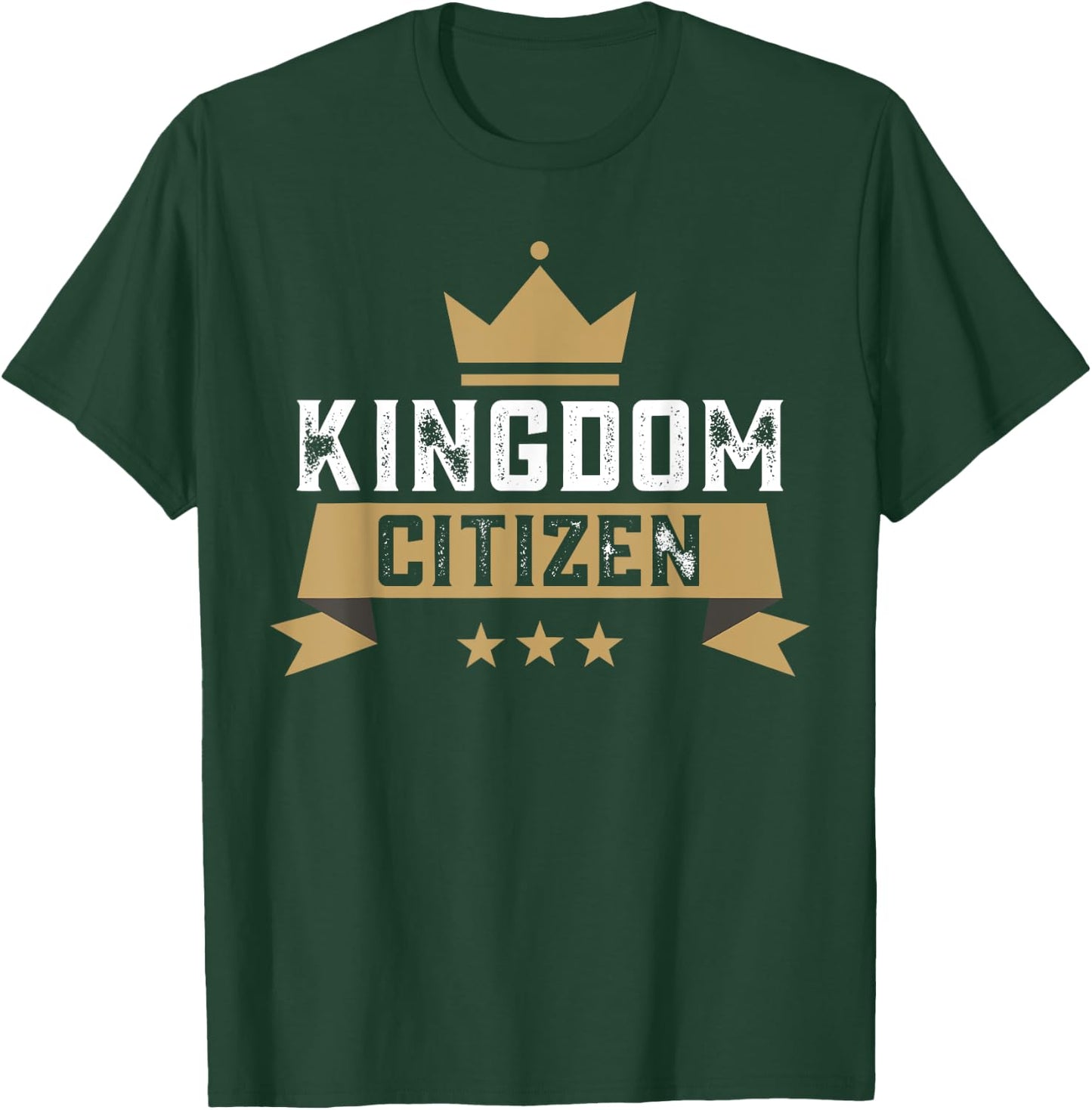 Kingdom Citizen Jesus Our Crowned King Heaven Citizenship T-Shirt - T-Shirt | Forest
